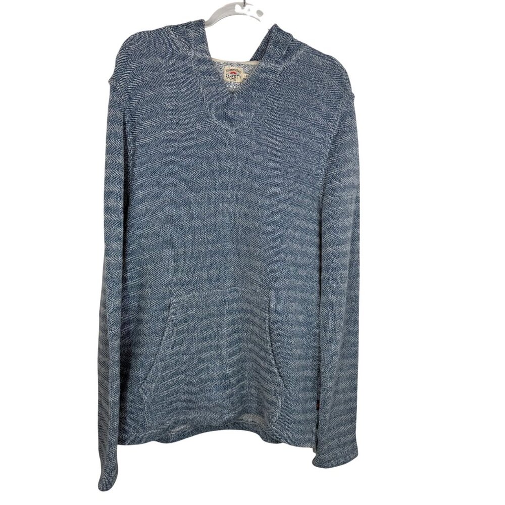 Faherty Whitewater Hoodie French Terry Sweatshirt In Whitewater Size Large View 2